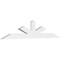 Ekena Millwork Saratoga Architectural Grade PVC Gable Bracket, 108"W x 22 1/2"H x 4"D x 6"F, 5/12 Pitch GBP108X23X0406SAR00 - alternate 1